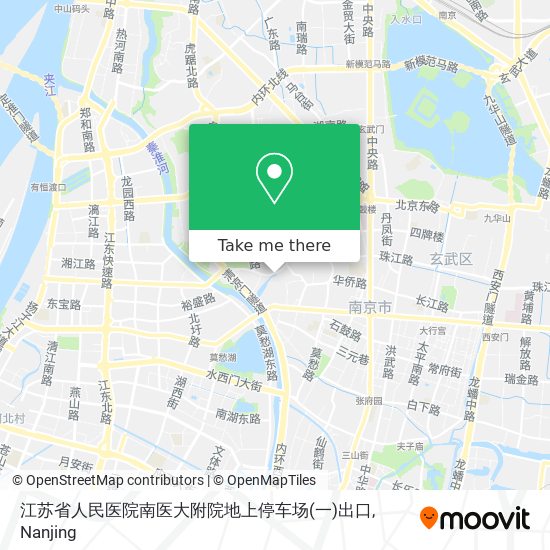 江苏省人民医院南医大附院地上停车场(一)出口 map