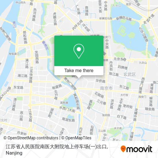 江苏省人民医院南医大附院地上停车场(一)出口 map