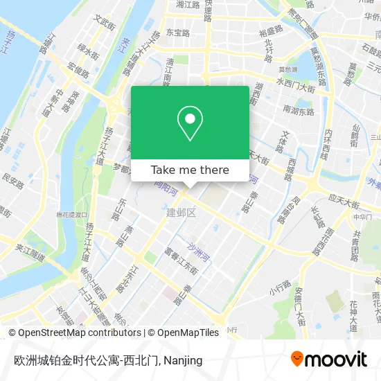 欧洲城铂金时代公寓-西北门 map