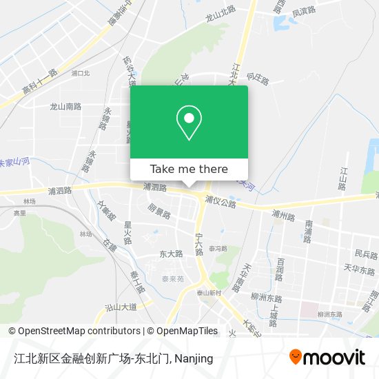 江北新区金融创新广场-东北门 map