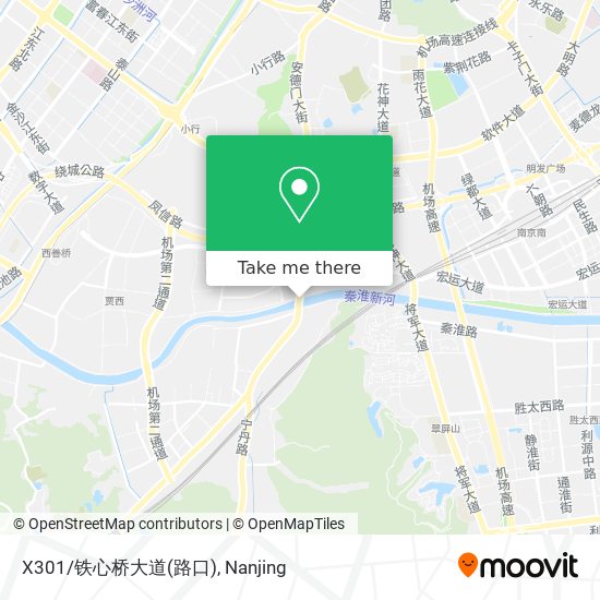 X301/铁心桥大道(路口) map
