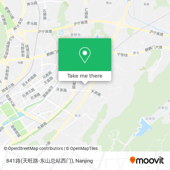 841路(天旺路-东山总站西门) map