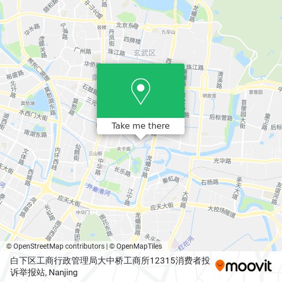 白下区工商行政管理局大中桥工商所12315消费者投诉举报站 map