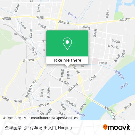 金城丽景北区停车场-出入口 map