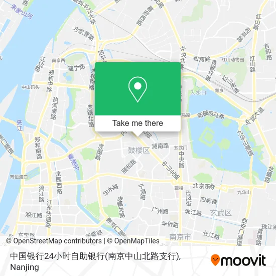 中国银行24小时自助银行(南京中山北路支行) map