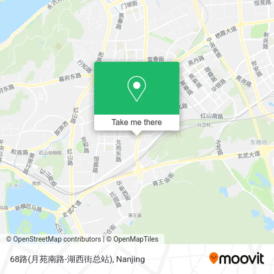 68路(月苑南路-湖西街总站) map