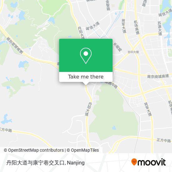 丹阳大道与康宁巷交叉口 map