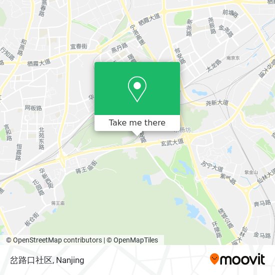 岔路口社区 map