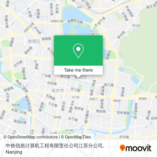 中铁信息计算机工程有限责任公司江苏分公司 map