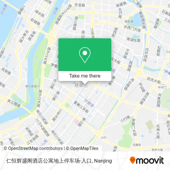 仁恒辉盛阁酒店公寓地上停车场-入口 map