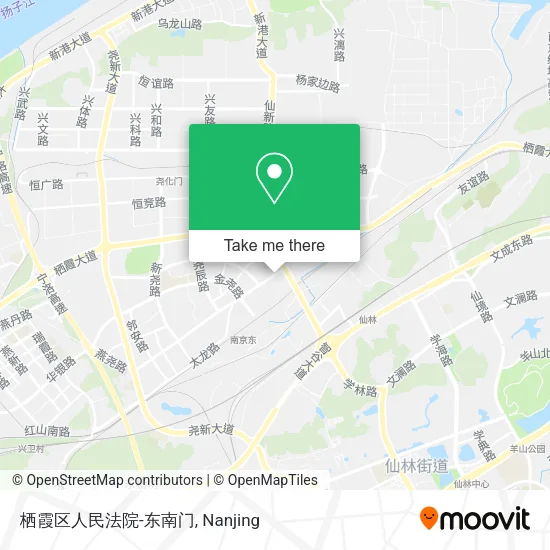 栖霞区人民法院-东南门 map
