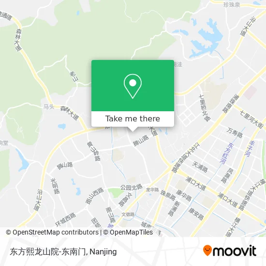 东方熙龙山院-东南门 map