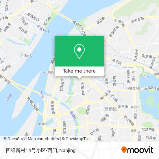 四维新村14号小区-西门 map
