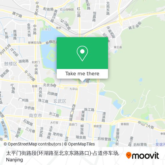 太平门街路段(环湖路至北京东路路口)-占道停车场 map