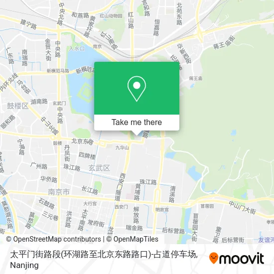 太平门街路段(环湖路至北京东路路口)-占道停车场 map
