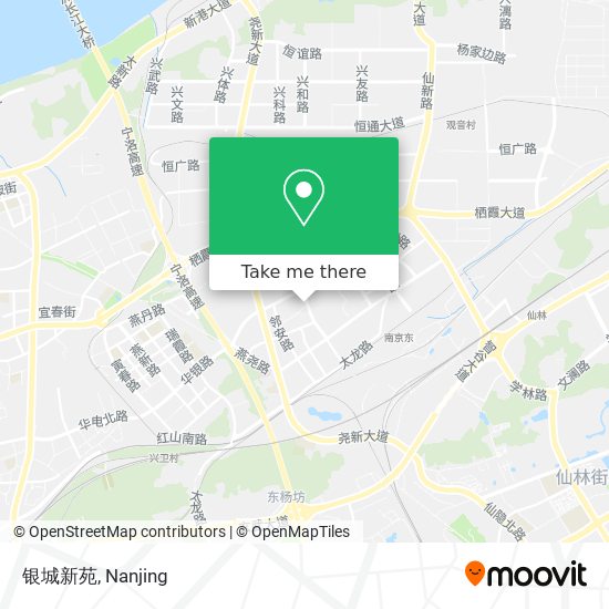 银城新苑 map
