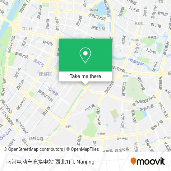 南河电动车充换电站-西北1门 map