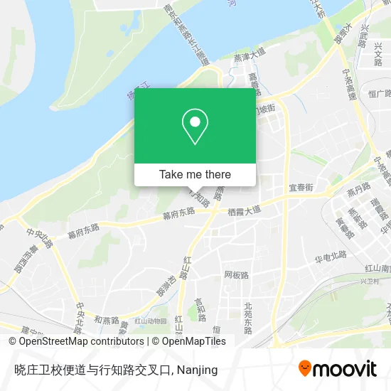 晓庄卫校便道与行知路交叉口 map