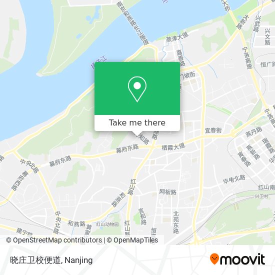 晓庄卫校便道 map