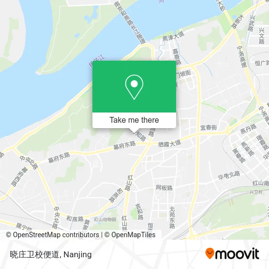 晓庄卫校便道 map