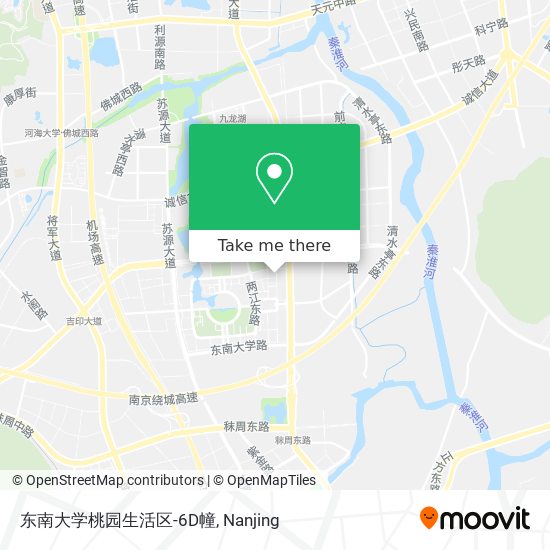 东南大学桃园生活区-6D幢 map