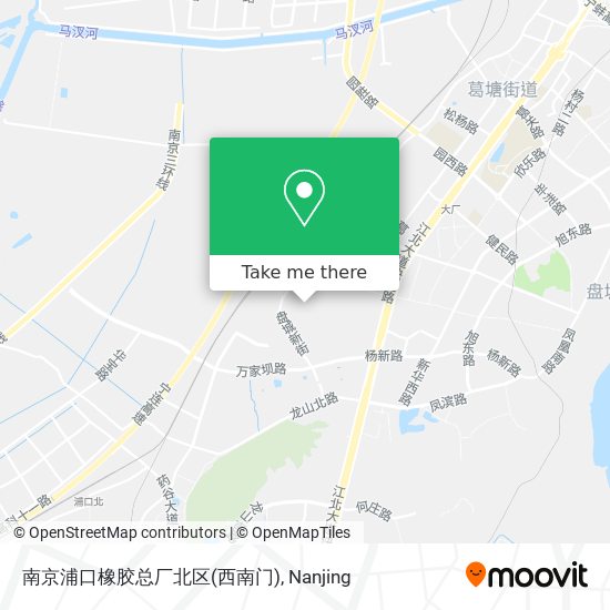南京浦口橡胶总厂北区(西南门) map