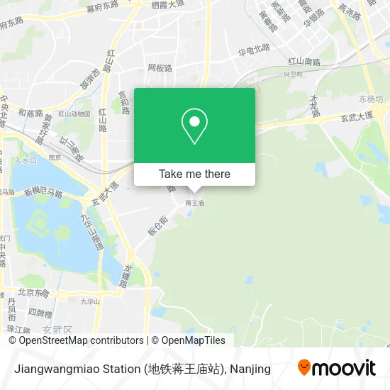 Jiangwangmiao Station (地铁蒋王庙站) map