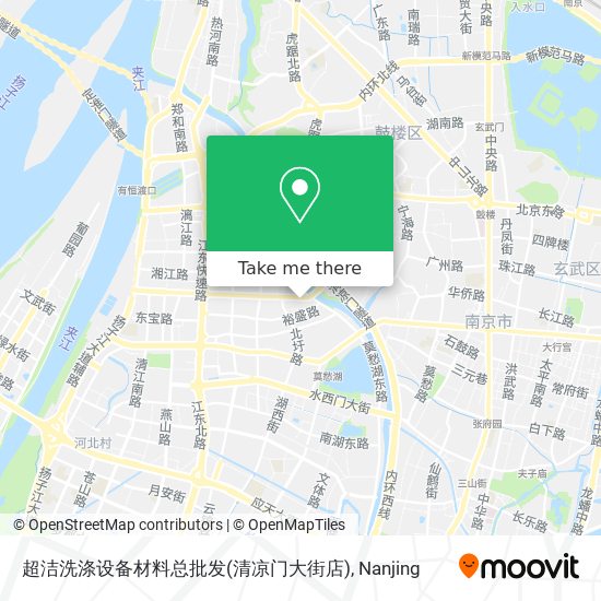 超洁洗涤设备材料总批发(清凉门大街店) map