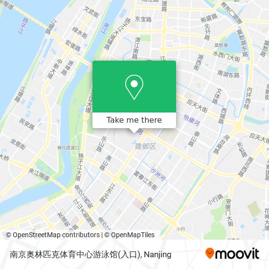南京奥林匹克体育中心游泳馆(入口) map
