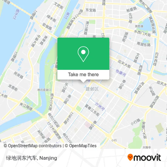 绿地润东汽车 map