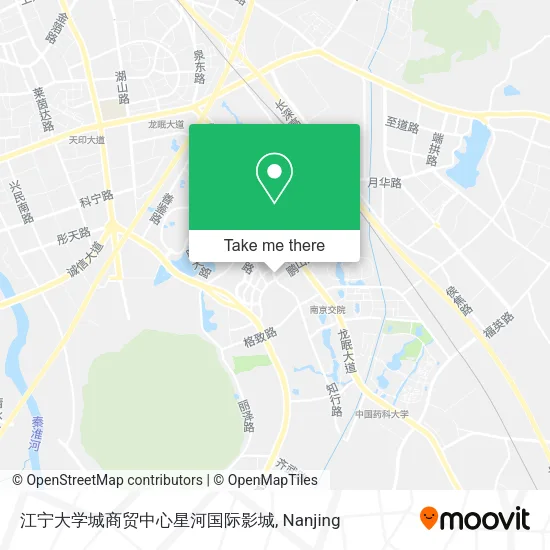 江宁大学城商贸中心星河国际影城 map