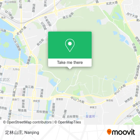 定林山庄 map