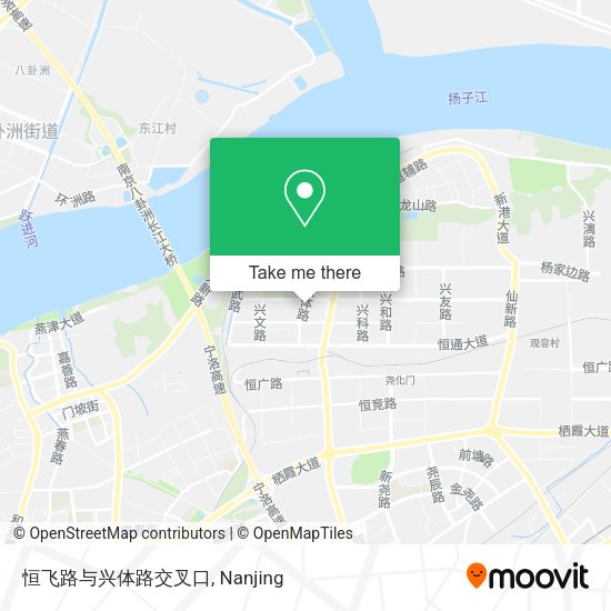 恒飞路与兴体路交叉口 map