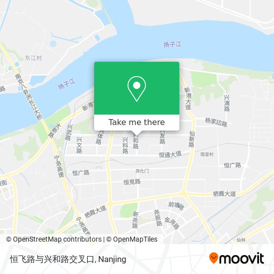 恒飞路与兴和路交叉口 map