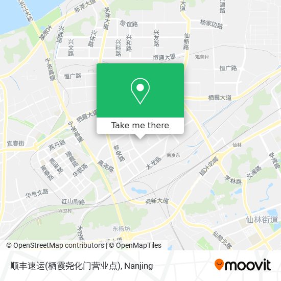 顺丰速运(栖霞尧化门营业点) map
