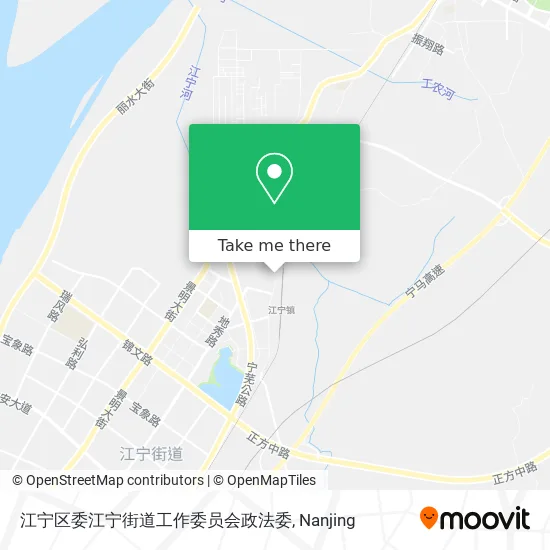 江宁区委江宁街道工作委员会政法委 map