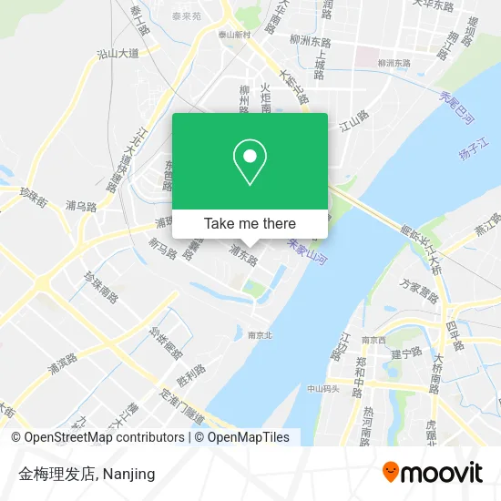 金梅理发店 map