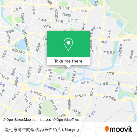 老七家湾牛肉锅贴店(长白街店) map