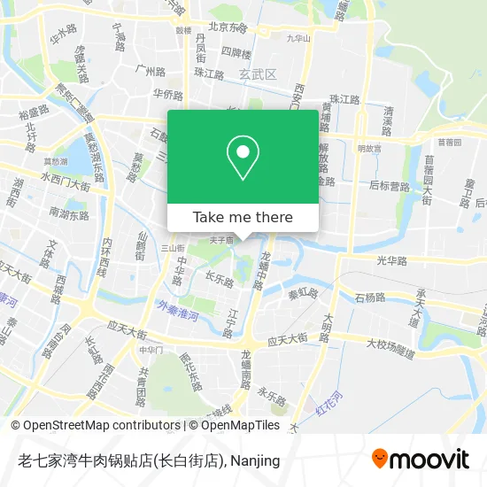 老七家湾牛肉锅贴店(长白街店) map