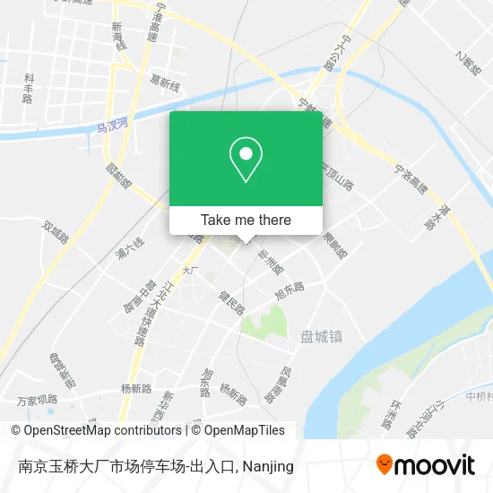 南京玉桥大厂市场停车场-出入口 map
