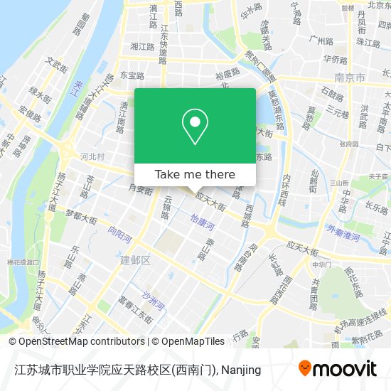 江苏城市职业学院应天路校区(西南门) map