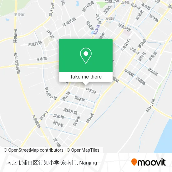 南京市浦口区行知小学-东南门 map