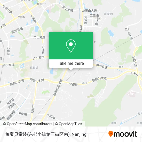 兔宝贝童装(东郊小镇第三街区南) map