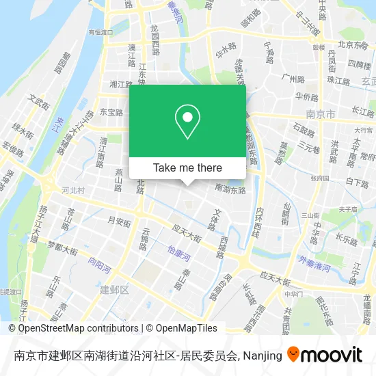 南京市建邺区南湖街道沿河社区-居民委员会 map