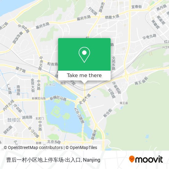 曹后一村小区地上停车场-出入口 map