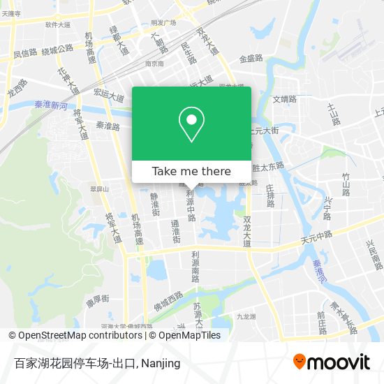 百家湖花园停车场-出口 map