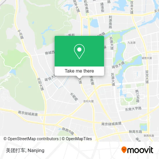美团打车 map