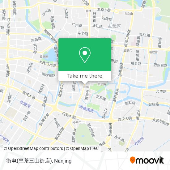 街电(皇茶三山街店) map