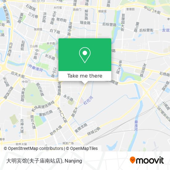 大明宾馆(夫子庙南站店) map