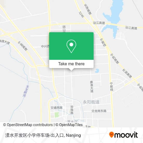 溧水开发区小学停车场-出入口 map